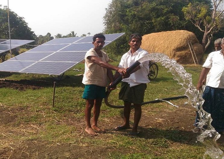 Solar water pump for irrigation